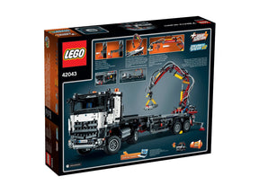 LEGO Technic Modell 42043 - Mercedes Benz Arocs 3245   Verpackung des Modells Box Rückseite