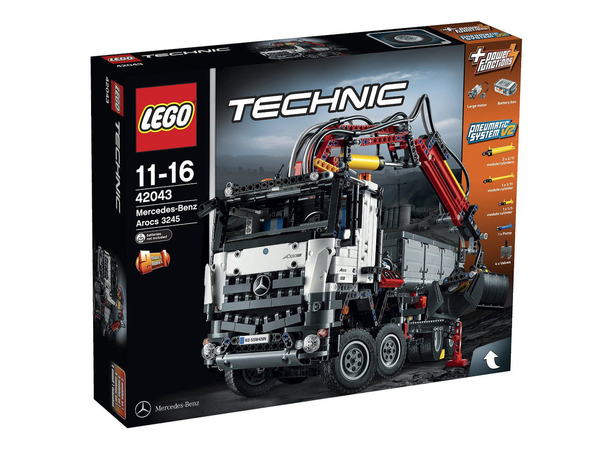 LEGO Technic Modell 42043 - Mercedes Benz Arocs 3245   Verpackung des Modells Box Vorderseite